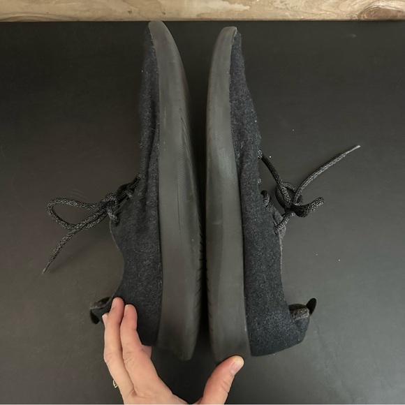 Allbirds Wool Runners Black Athletic Shoes Sneakers Mens Size 13 Merino Wool - Picture 9 of 10